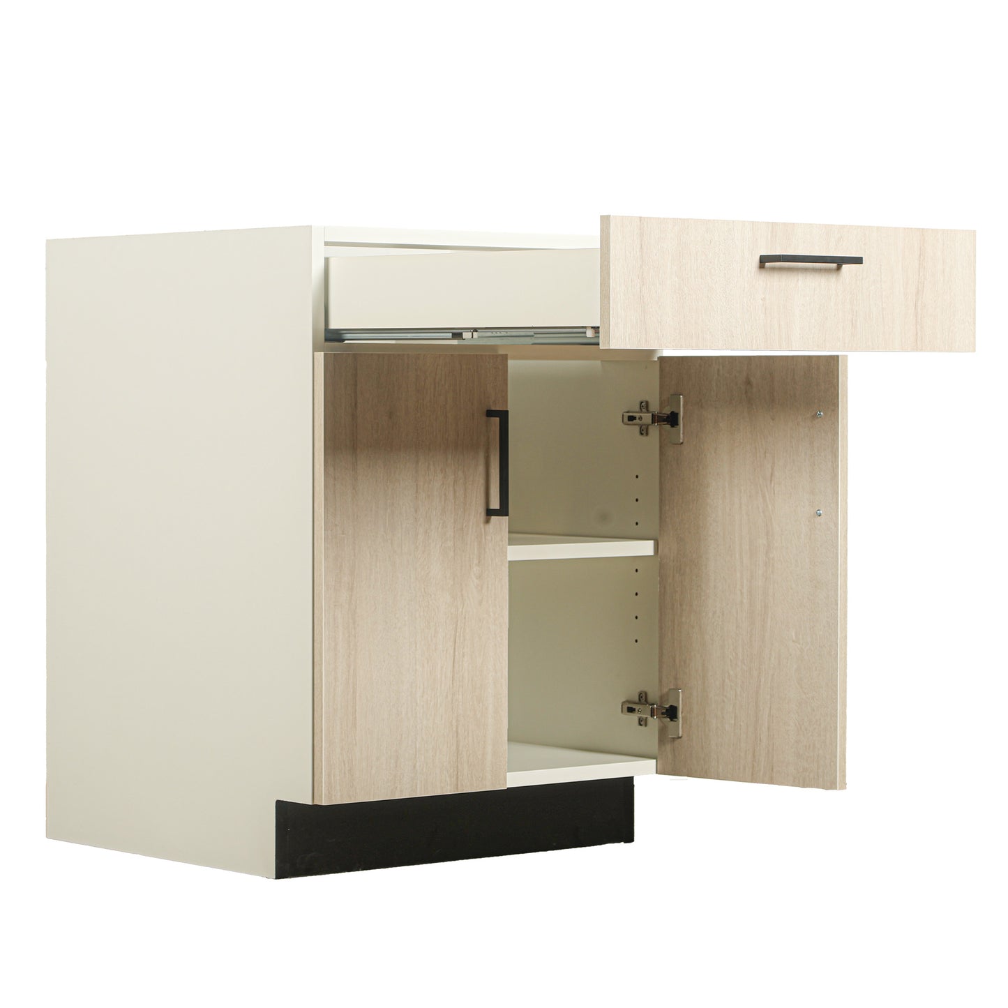 Base Cabinet, Two Door, One Drawer