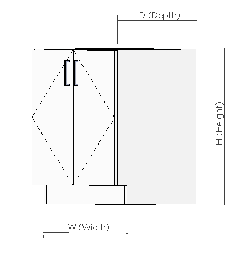 Base Cabinet, Two-Door Sink Base